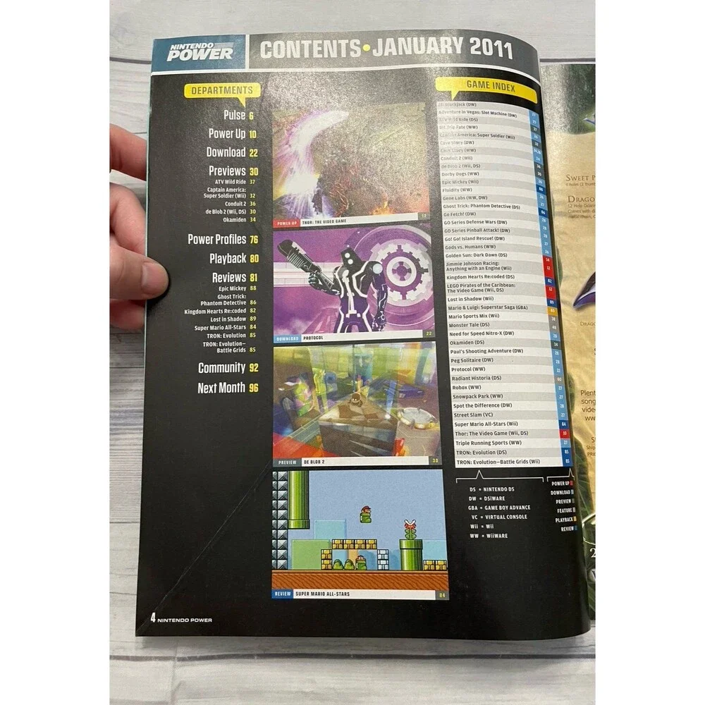 Nintendo Power Magazine Issue Volume 263, January 2011
